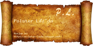 Polster Léda névjegykártya